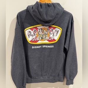 Ron Jon Surf Shop Gray‎ Hoodie Medium Disney Springs Walt Disney World